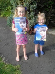 My daughters were doing their bit during the indyref, too.