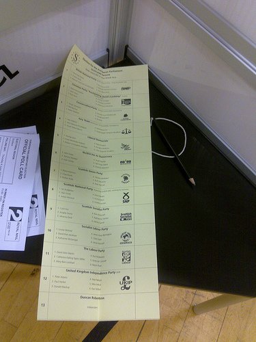 ballot paper photo